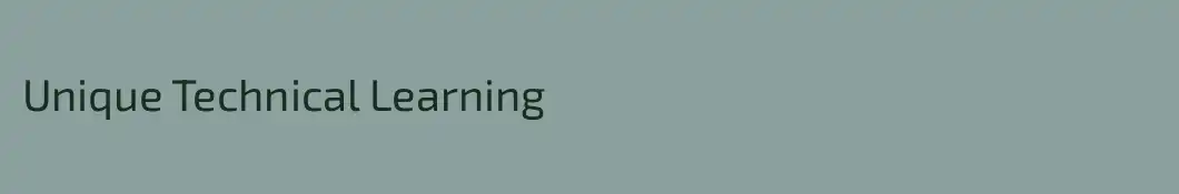 Unique Technical Learning 